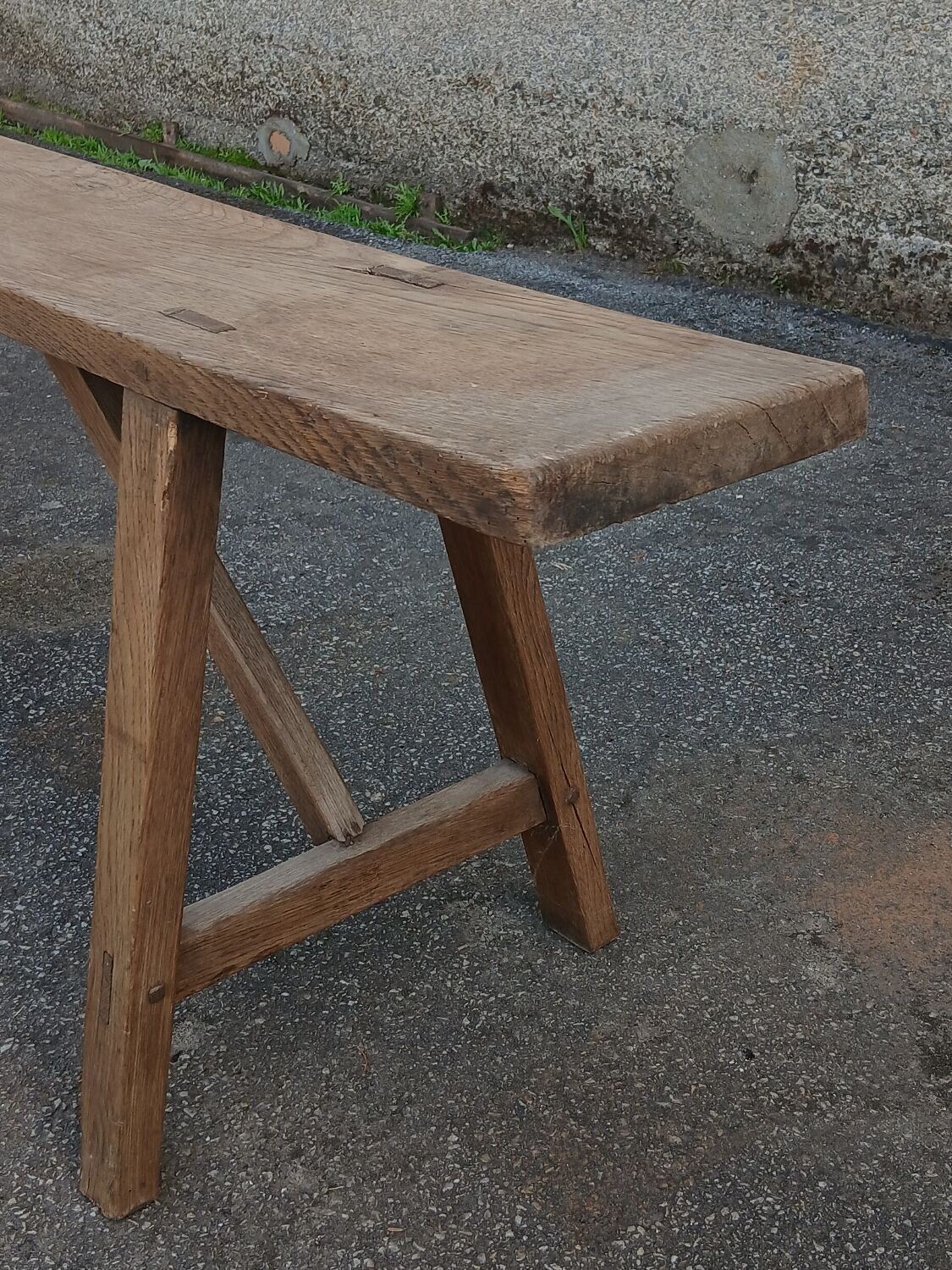 Banc de ferme en chêne