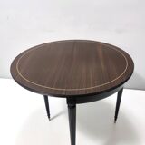 Black Walnut and Ebonized Beech Folding Table attr. to Paolo Buffa
