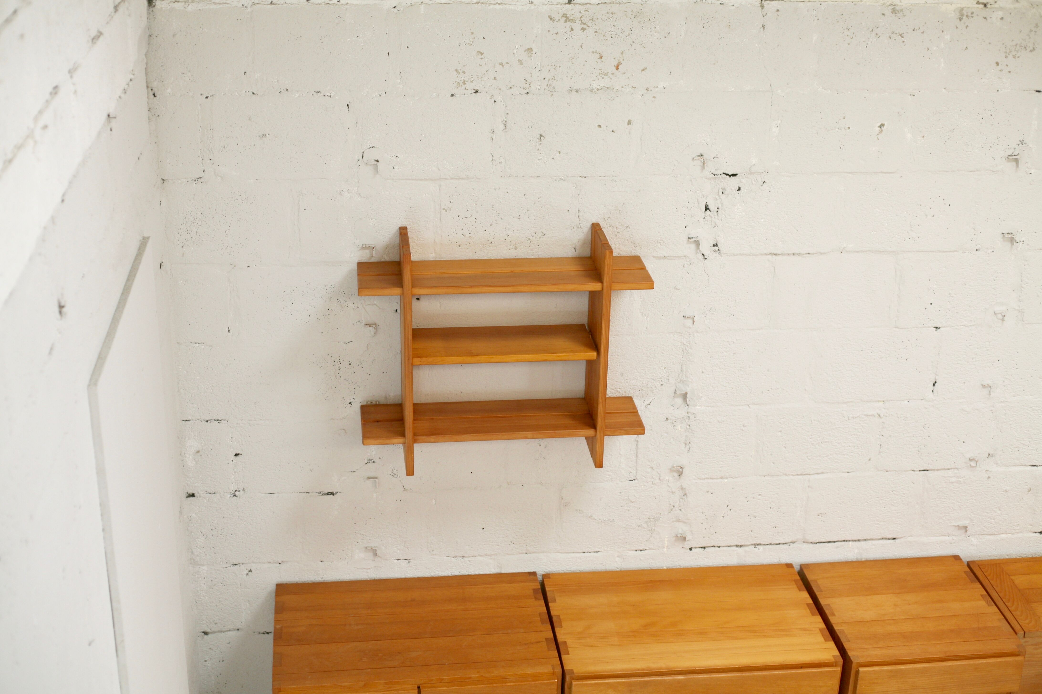 Maison Regain: modular office set. Pine. France, circa 1975