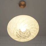 Vintage chandelier / Murano glass hanging lamp / Unique light fixture / Pendant light / Italy 1980s