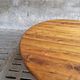 Table ronde ancienne en noyer 140 cm
