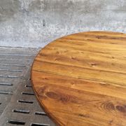 Old round table walnut dining table 140 cm