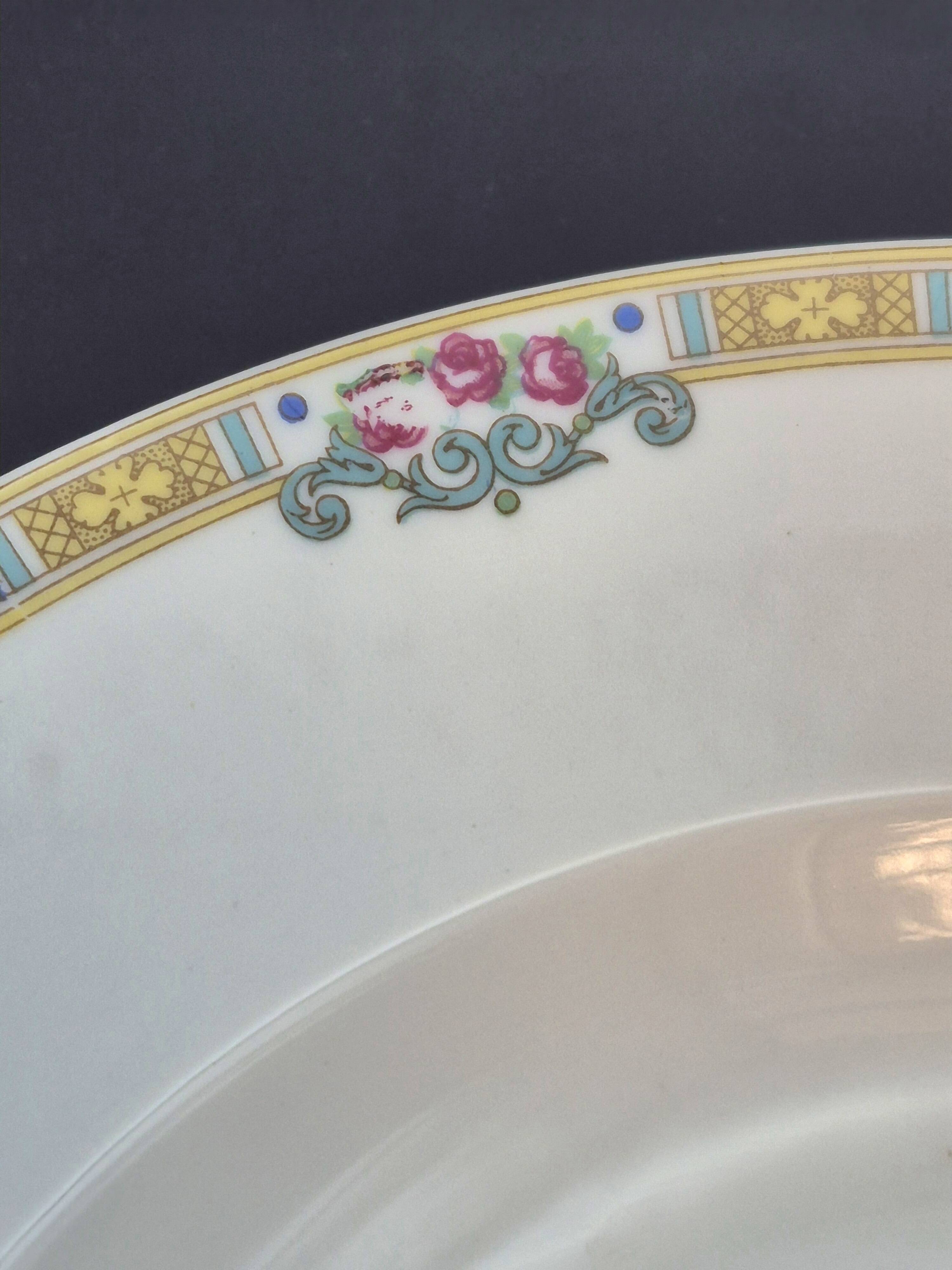 Set of 6 deep plates Bernardaud Limoges – Art Deco – A715
