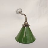Swan neck enamelled sheet metal wall lights
