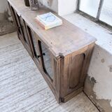 Enfilade display cabinet, solid oak, 1920.