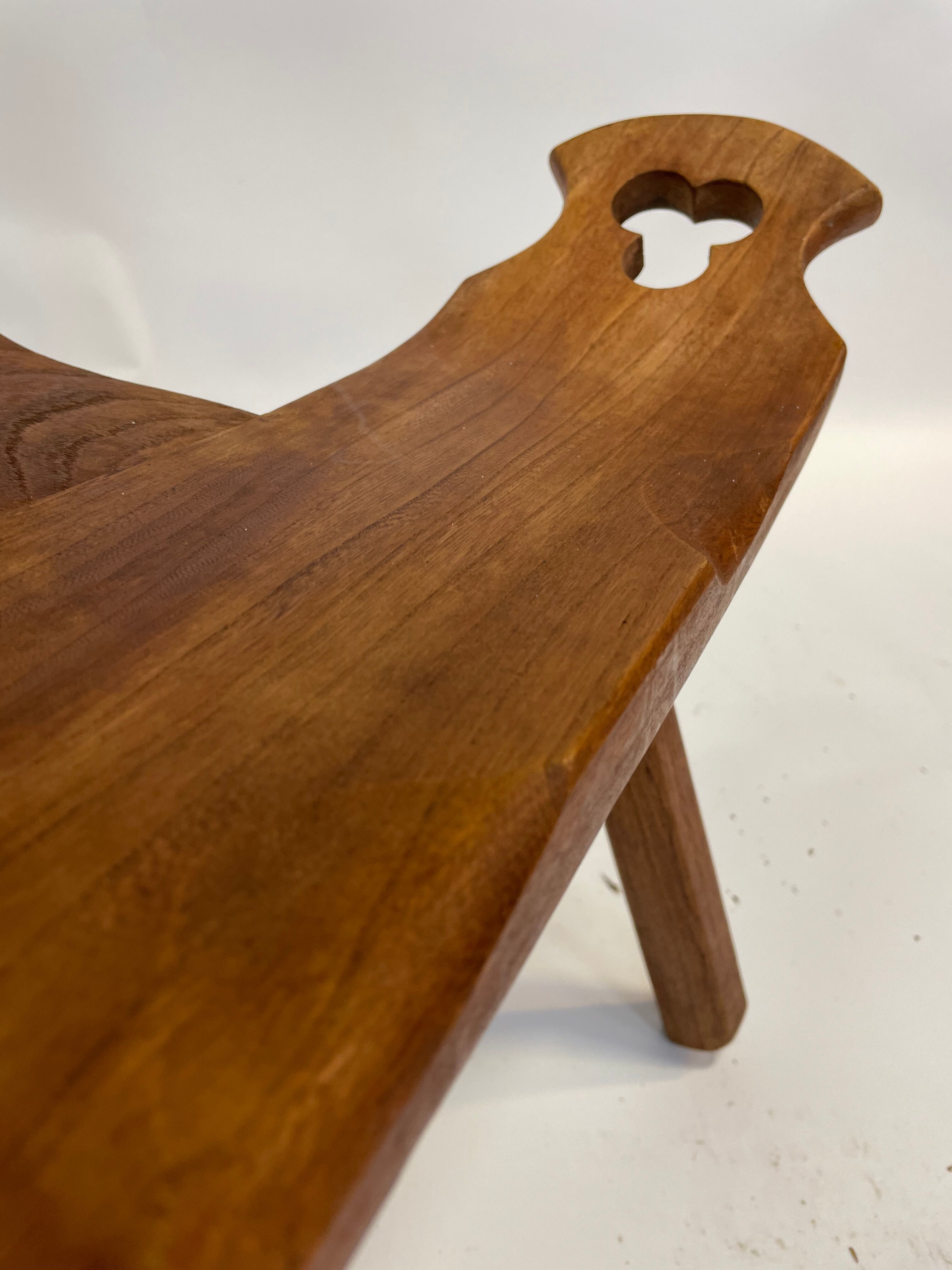 Chaise espagnole vintage brutalist design minimaliste