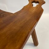 Chaise espagnole vintage brutalist design minimaliste