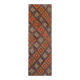 1970s Vintage Turkish Oushak Handmade Wool Cotton Red Runner Rug 78x224