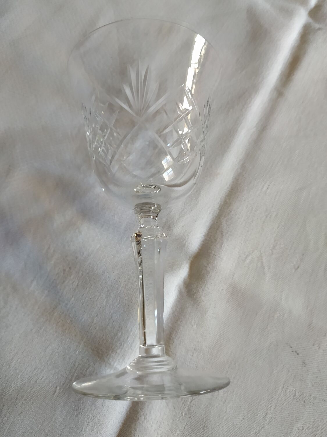 Verres à eau de la cristallerie de Bayel