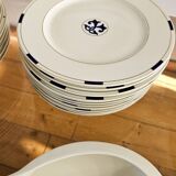 Limoges porcelain service Letang Remy, Odessa Pearl China collection.