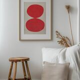 Peinture sur papier  30x40cm  - illustration et tableau abstrait signé eawy