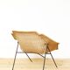 Mid-Century Rattan Lounge Chair