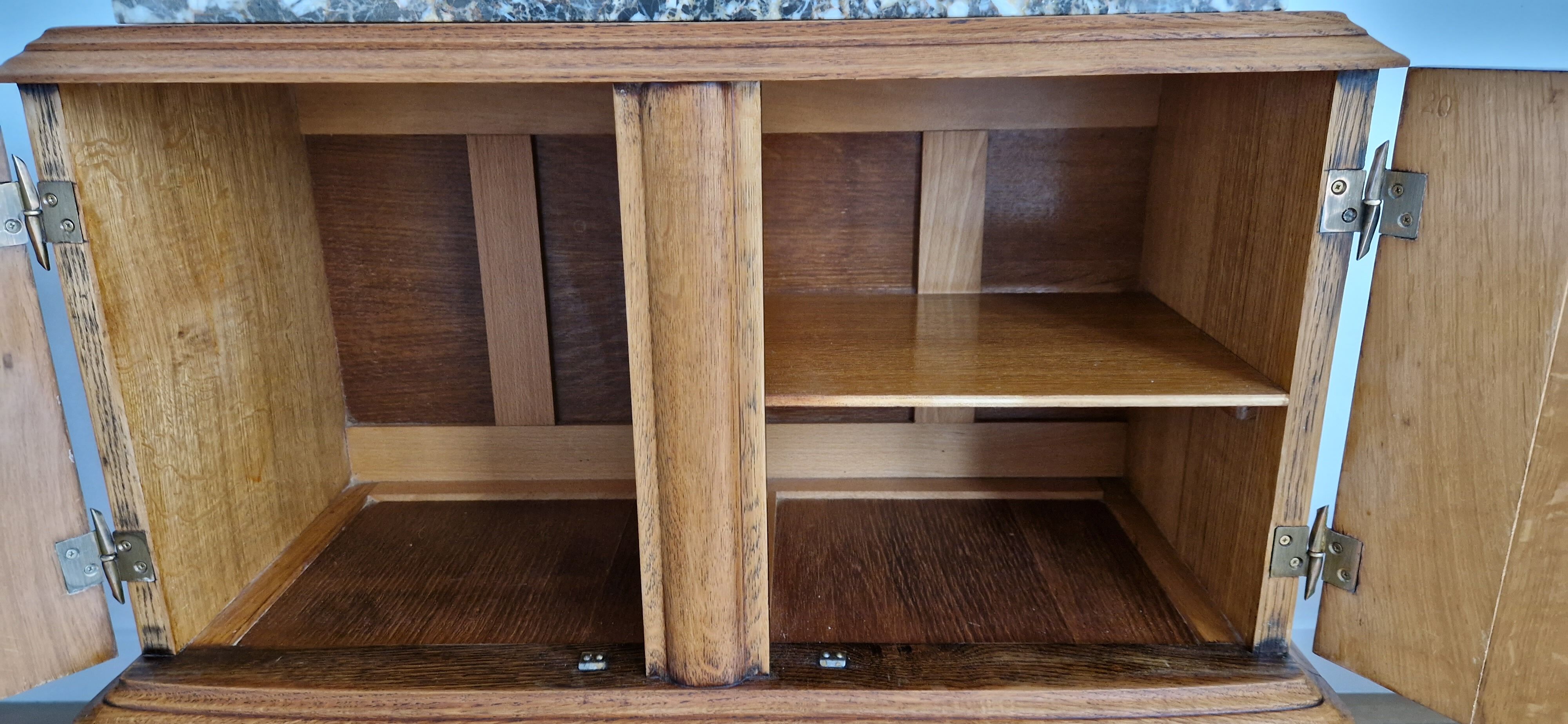 Oak bar furniture art deco style