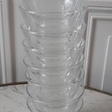 Set of 8 champagne glasses 50s