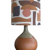 Bohemian-style stoneware lamp