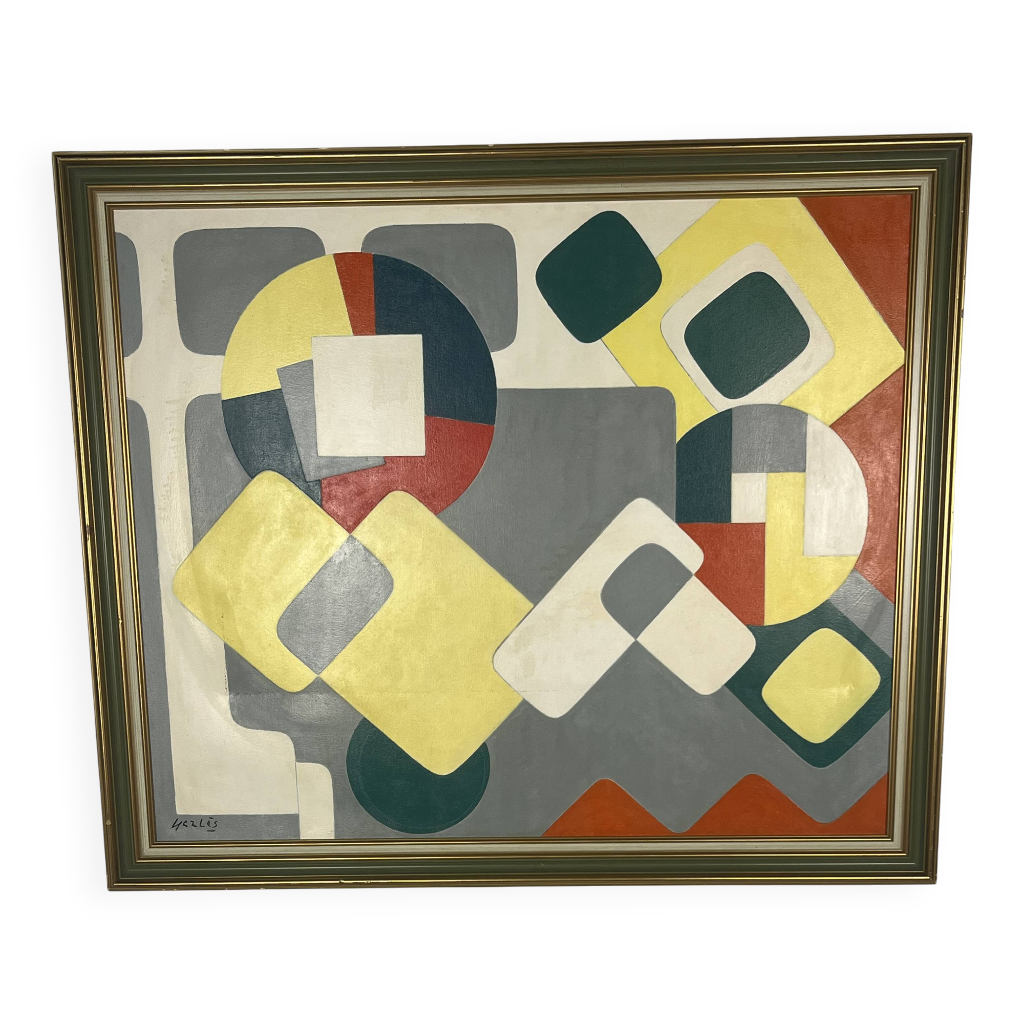 Oil on canvas "Game" by Gerles - October 1996