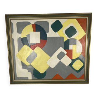 Oil on canvas "Game" by Gerles - October 1996