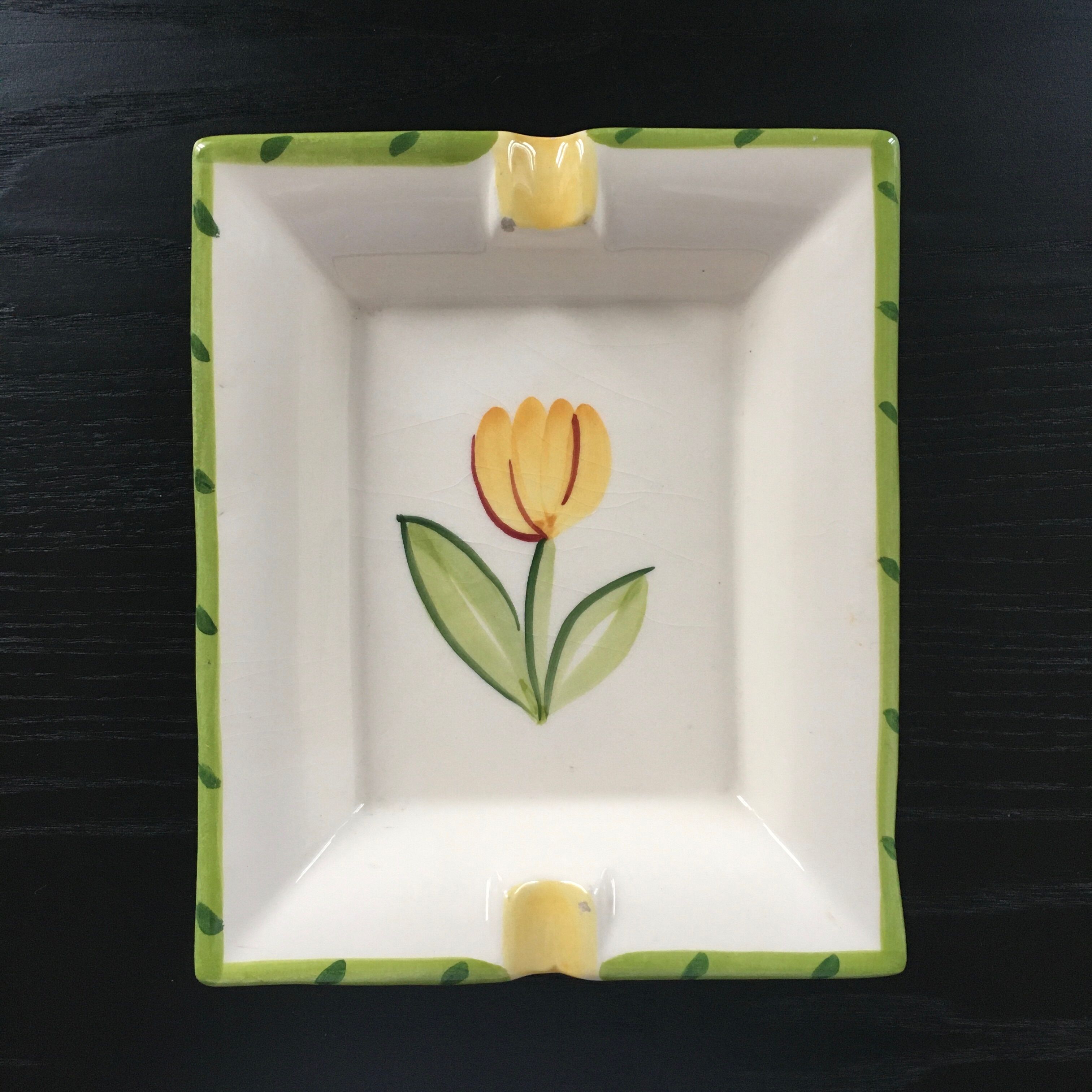 Empty pocket decoration yellow tulip
