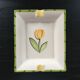 Vide poche décor tulipe jaune
