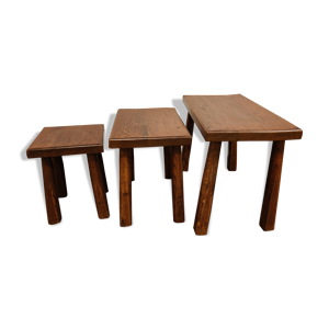 tables gigognes brutalistes