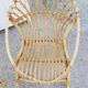 Paire de fauteuils en rotin vintage