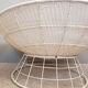 Paire de fauteuils corbeille scoubidou