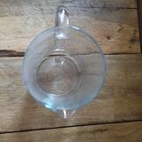 Pitcher Carafe crystal engraved bird