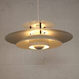 Vintage Laterna Danica Pendant Lamp: White & Black Danish Design