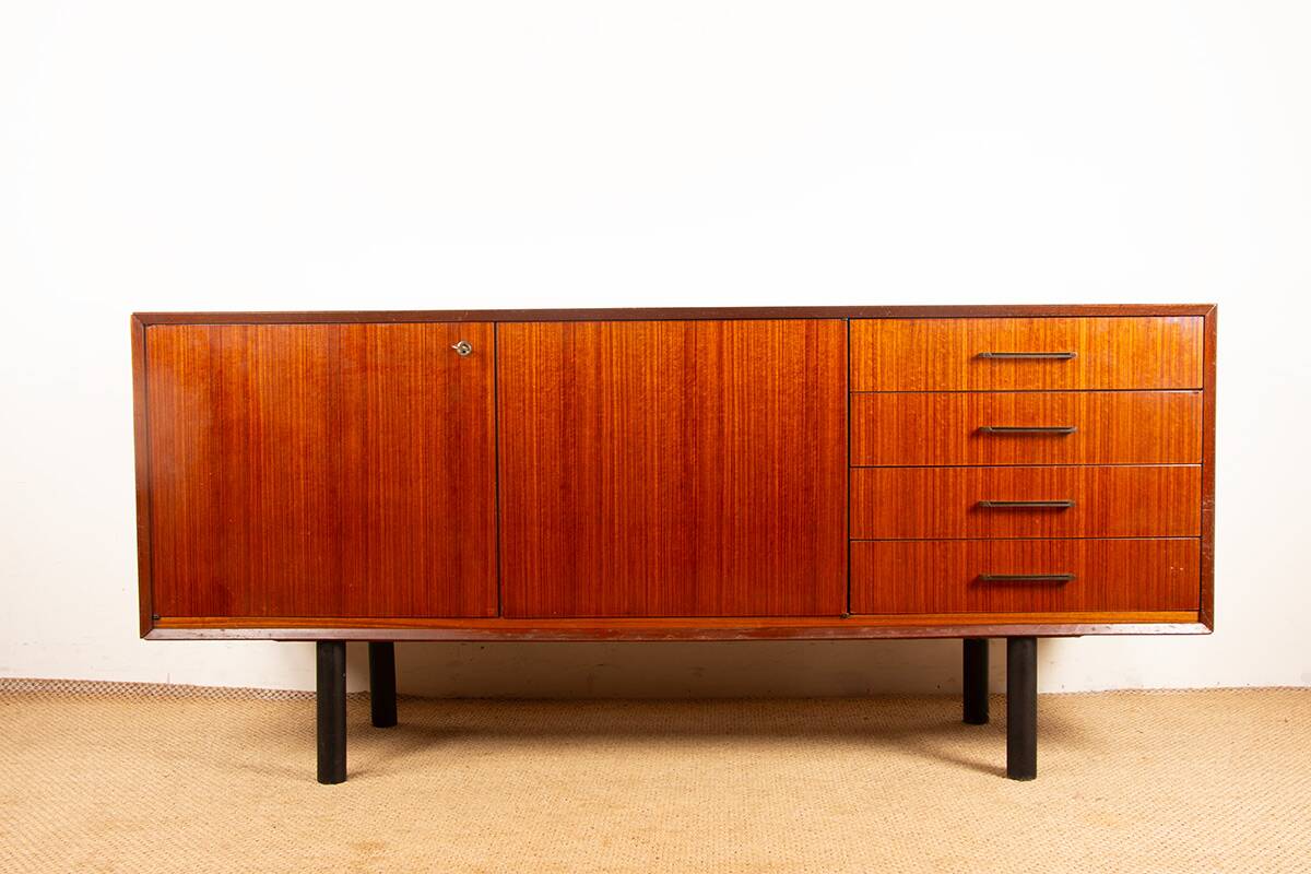 Modernist enfilade, 180 cm, French, Rosewood, Tricoire and Vecchione.