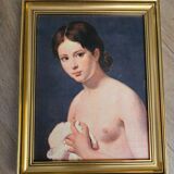 Oil Painting Bust of David's Maiden