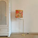 Brass e-reader floor lamp
