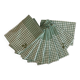 serviettes de table vintage brodées