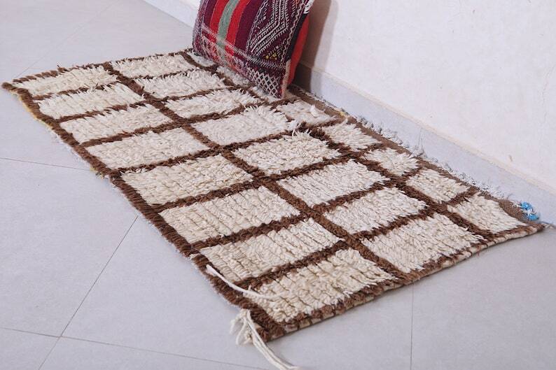 Moroccan checkered rug 150/250cm