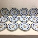 Raynaud & cie - service of 12 flat plates "koutani" in limoges