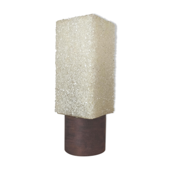 Lampe d’appoint en bois et perspex