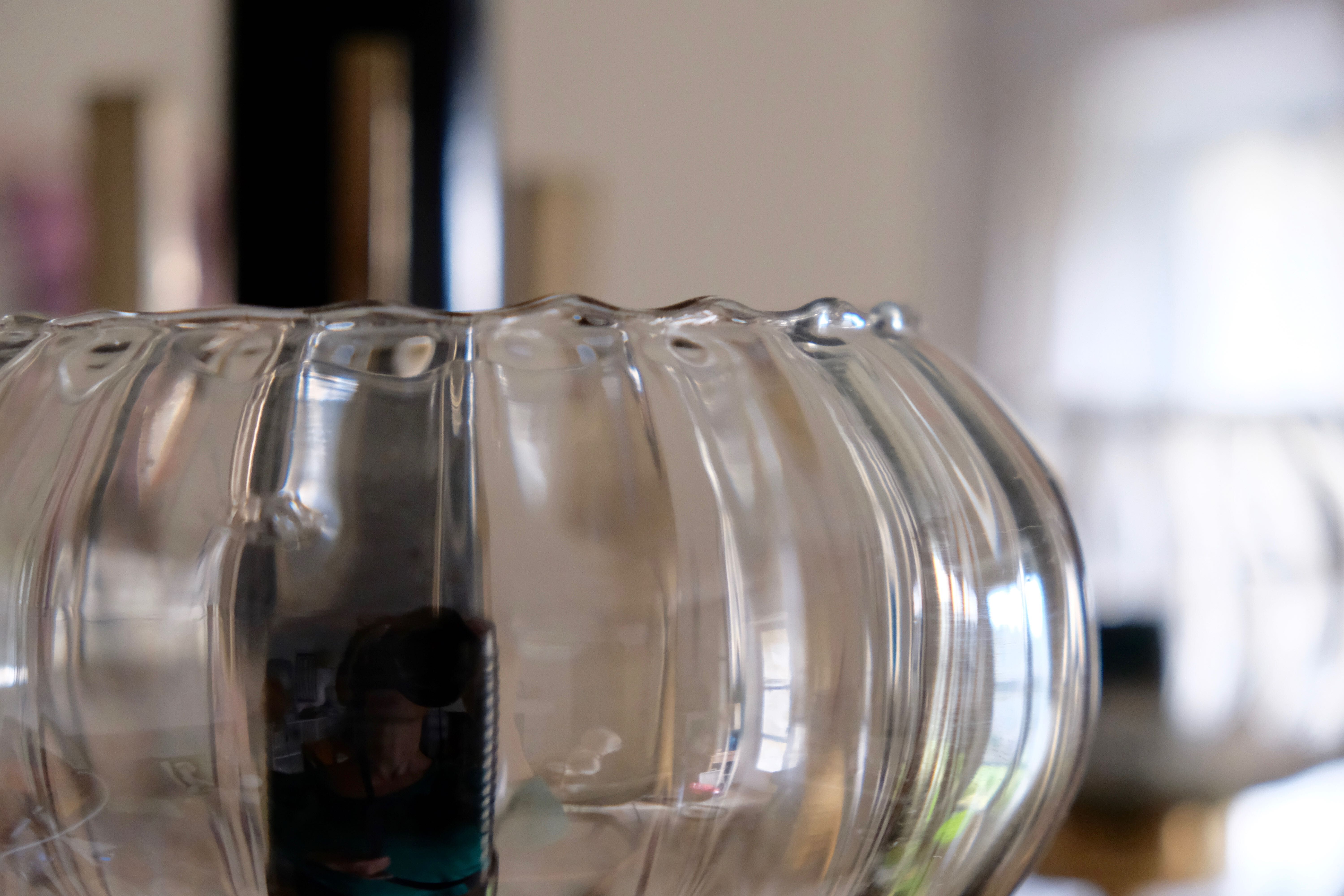 Smoky glass, brass and steel ceiling light