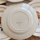 6 vintage flat plates from Sarreguemines - Rose pattern