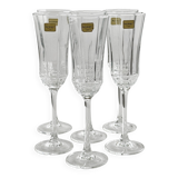 Set of 6 vintage champagne flutes