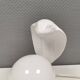 COBRA table lamp with thin milky white glass shade/dome, Sweden 1980s