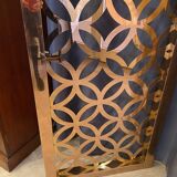 Vintage copper screen panel, sculpted, 1970s/80s, metallic color