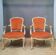 Pair of Louis XV "cabriolet" armchairs