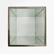 Mid‑Century Mirrored Plant Stand by Deknudt, Belgium 1980s
