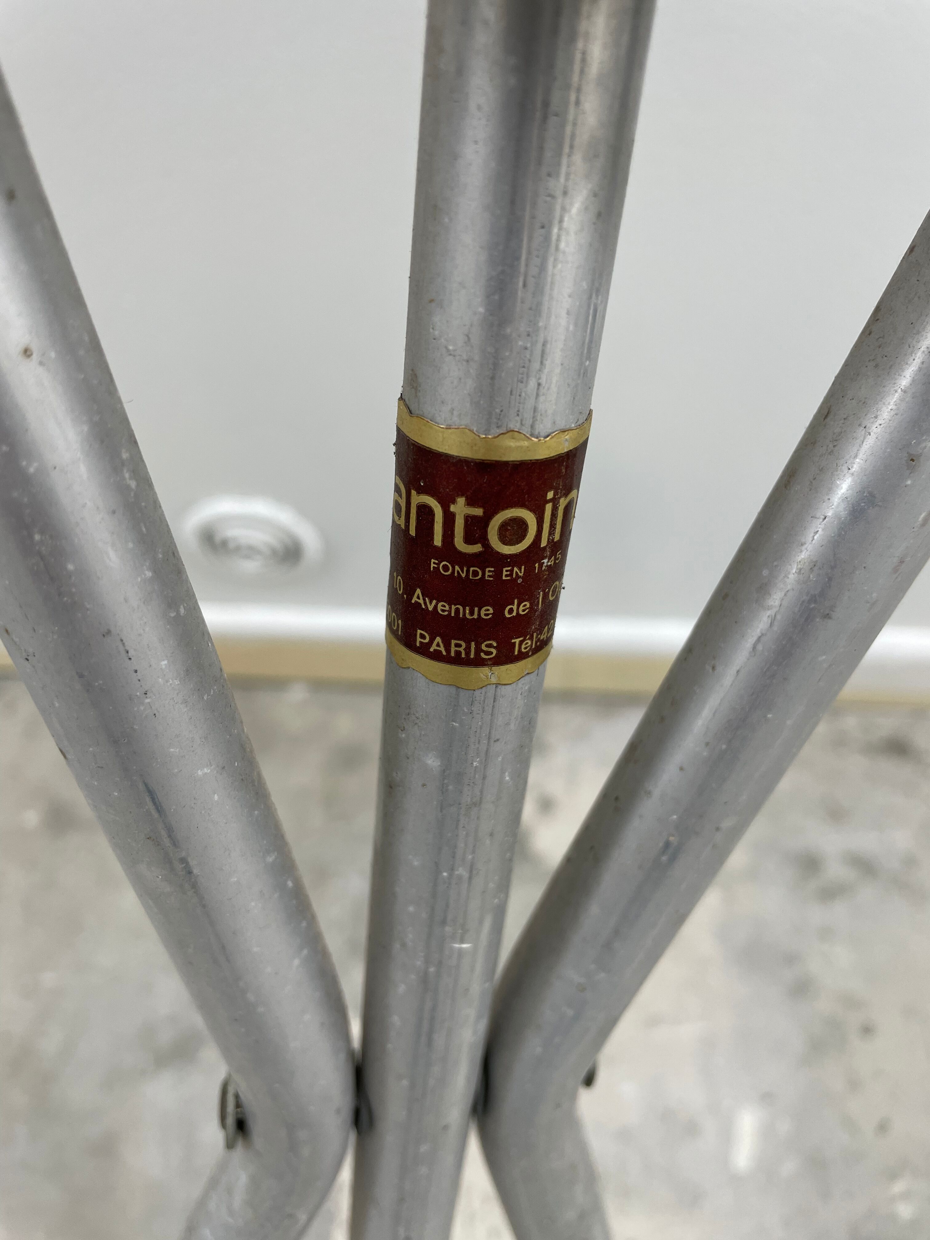 Vintage cane folding chair