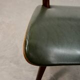 'Quattro Colori' Teak and Leatherette Dining Chairs