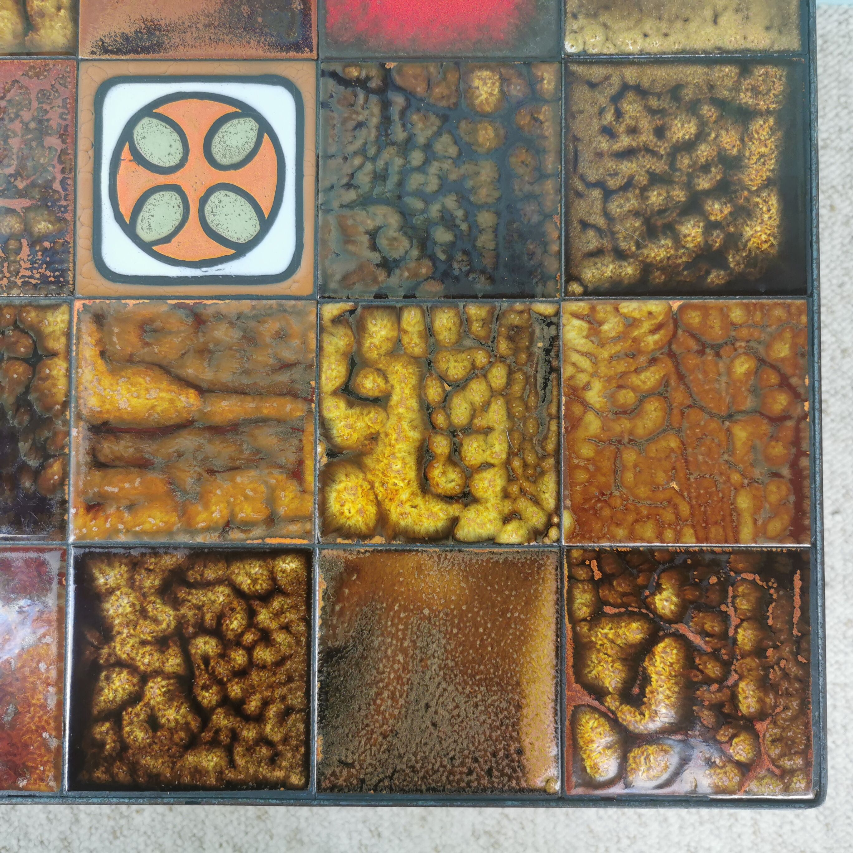 Ceramic coffee table 60's