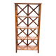 Solid wood bookcase with crossbars 180cm