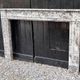 Louis XVI fireplace in grey Ardennes marble, late 18th century.