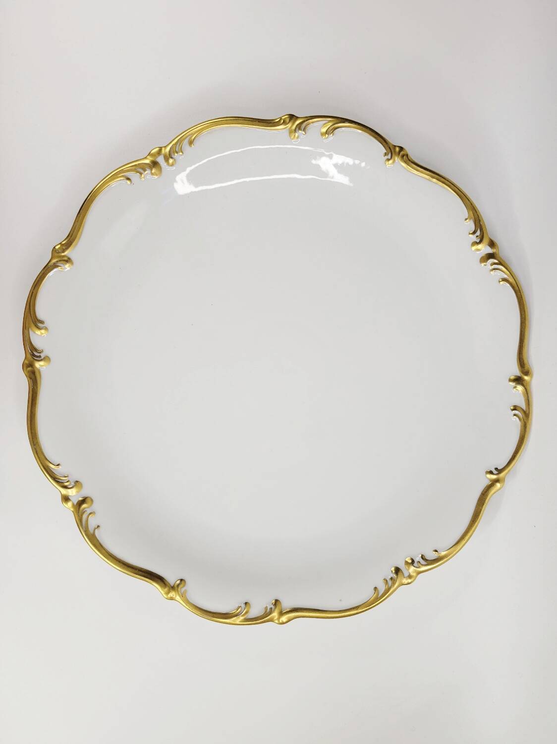 Golden porcelain plate, Tirschenreuth, Bavaria
