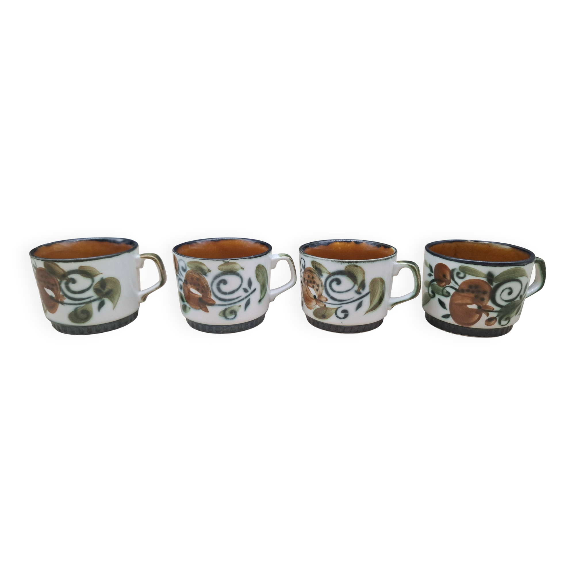 Set of 4 Argenteuil Boch cups 1966