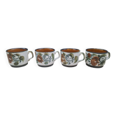 Set 4 tasses Argenteuil Boch 1966